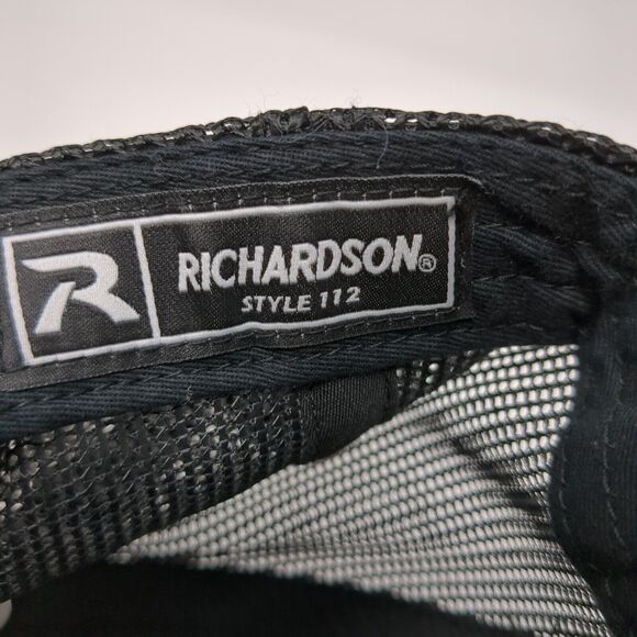 Tek-Solutions Snapback Trucker Hat Black OS Adjustable Mesh Back Richardson - Picture 8 of 9